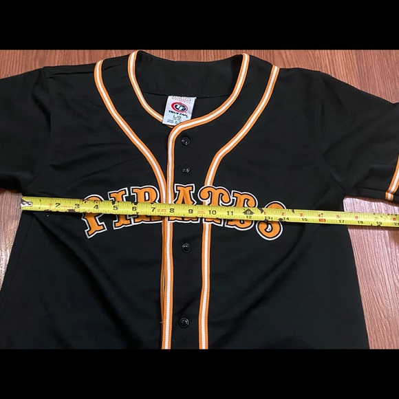 Boys Pittsburgh Pirates 100% Polyester Button Down Shirt - Picture 3 of 4